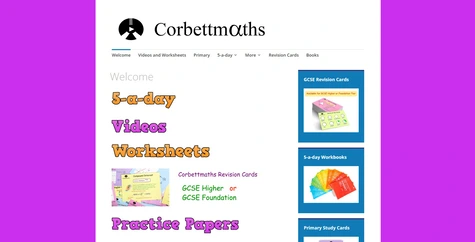 The Corbett Maths website will open in a new tab